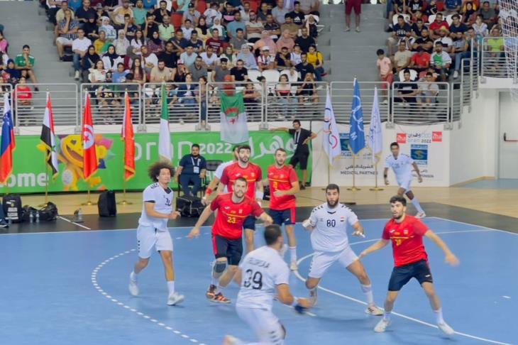 جانب من مباراة مصر وإسبانيا